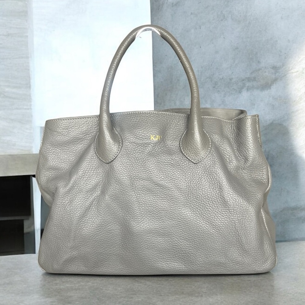 Mark & Graham Pebbled Leather Tote in Taupe